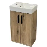 Závesná skrinka pod umývadlo Nova mini 40 dub evoke