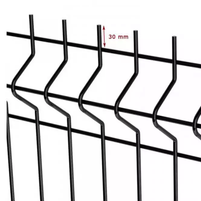 Plotový panel 3D Light II 250 x 123 cm – RAL 7016