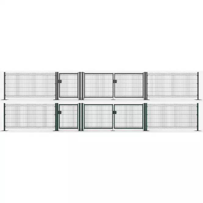 Plotový panel 3D Light II 250 x 123 cm – RAL 7016