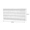 Plotový panel 3D Light II 250 x 123 cm – RAL 7016,2
