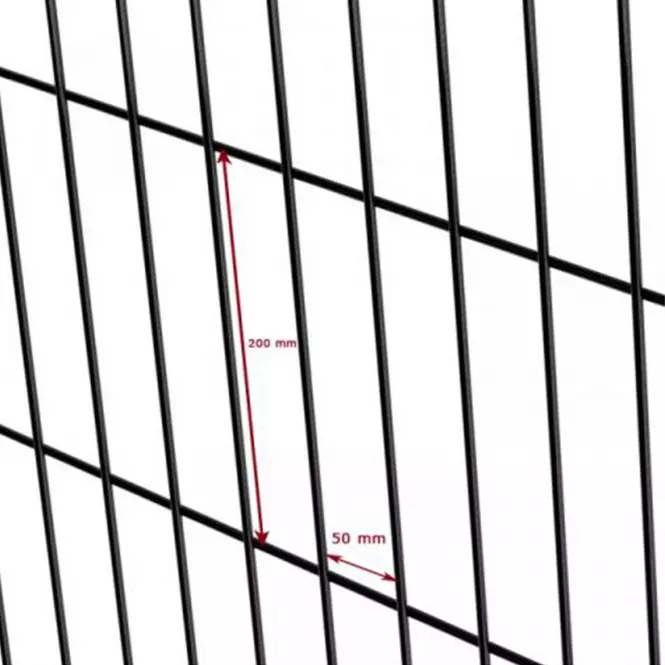 Plotový panel 3D Light II 250 x 123 cm – RAL 7016