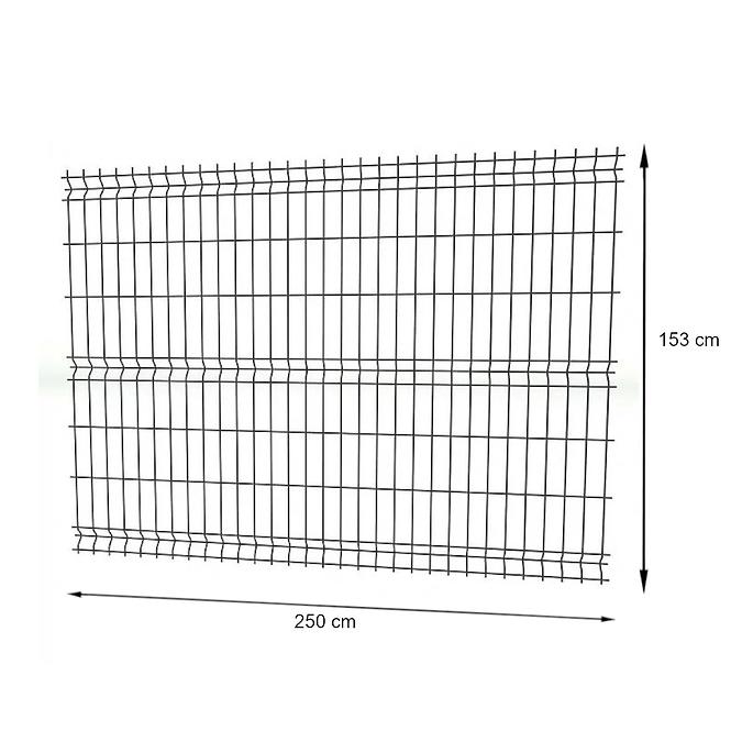 Plotový panel 3D Light II 250 x153 cm – RAL 7016