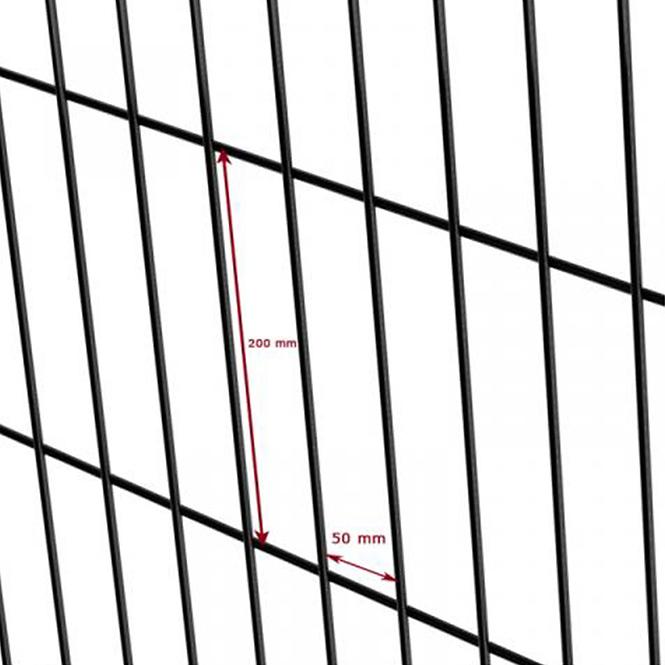 Plotový panel 3D Light II 250 x153 cm – RAL 7016
