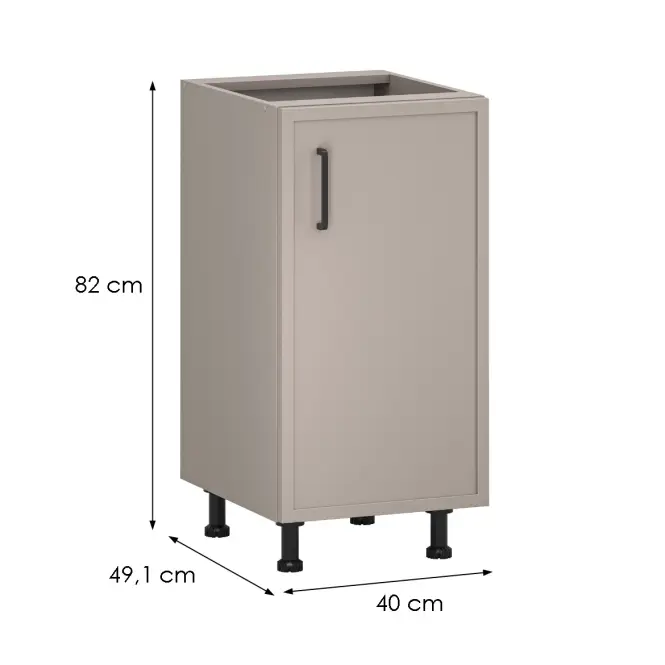 Kuchynská skrinka Heming D40 1d hlina,2