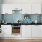 Kuchynská linka Emilia 240 biela/biela lesk HG