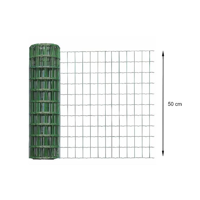 Zvárané pletivo 0,5x5 m zelené,2
