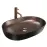 Umývadlo Cleo 61 black brush/copper - na dosku