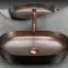Umývadlo Cleo 61 black brush/copper - na dosku,3