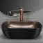 Umývadlo Belinda black brush/copper - na dosku,2