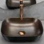 Umývadlo Belinda black brush/copper - na dosku,3
