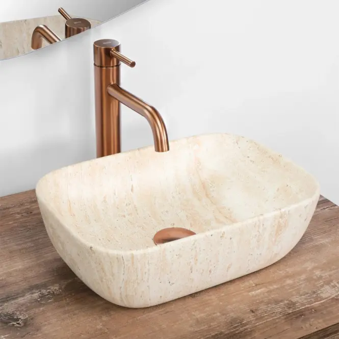 Umývadlo Belinda mini travertine matt - na dosku,2