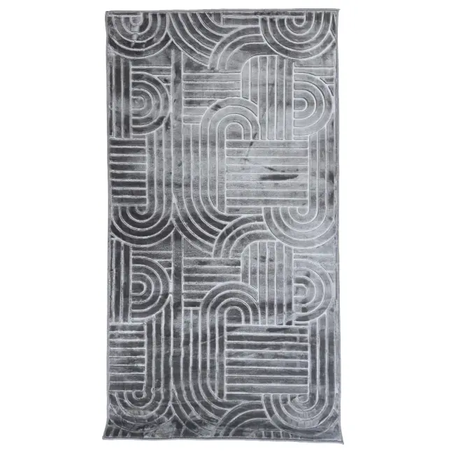 Koberec Eva Embossed 1,2/1,7 Em2025-01 sivý