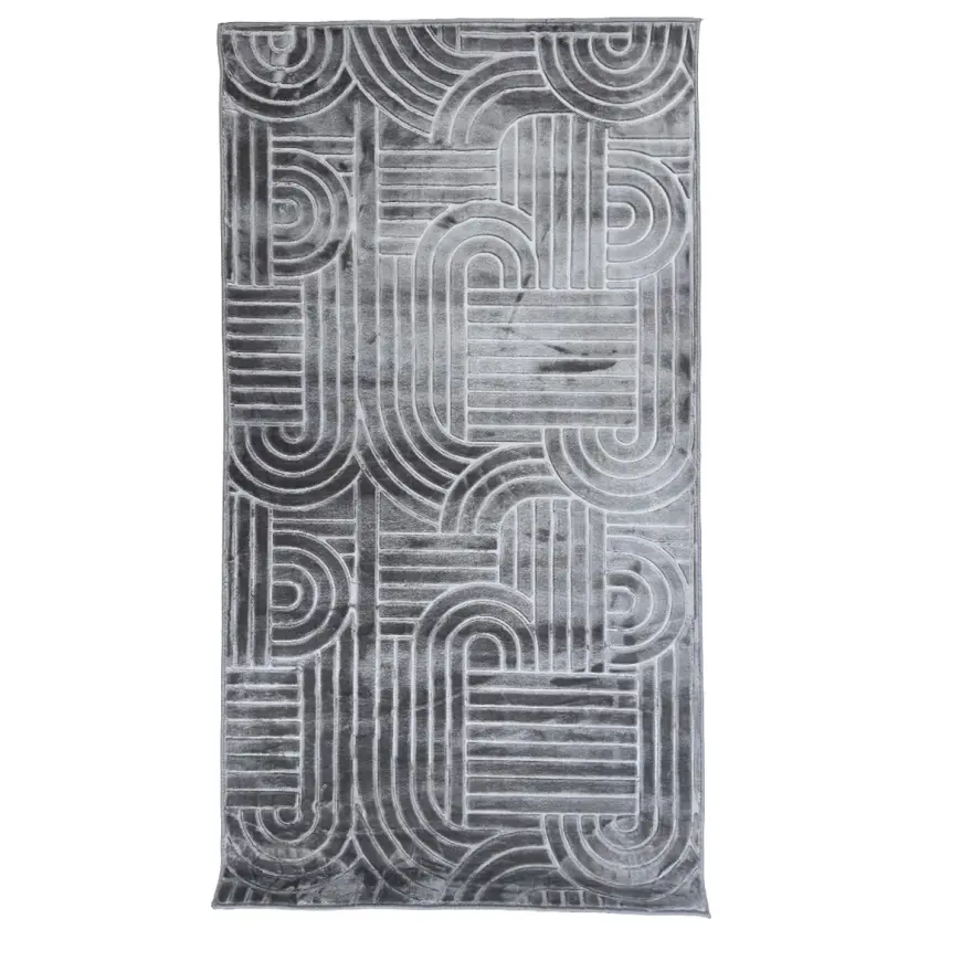 Koberec Eva Embossed 1,9/2,7 Em2025-01 sivý