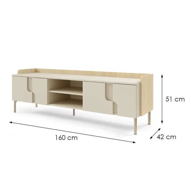TV stolík Malý Positano Dub Maveile/Macadamia,2