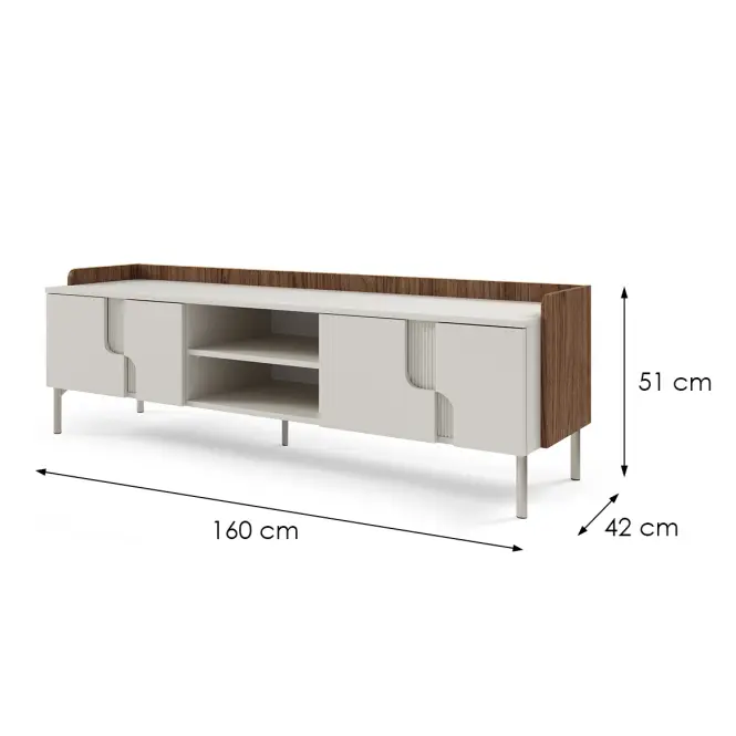 TV stolík Malý Positano Orech  Alba/Kašmír,2