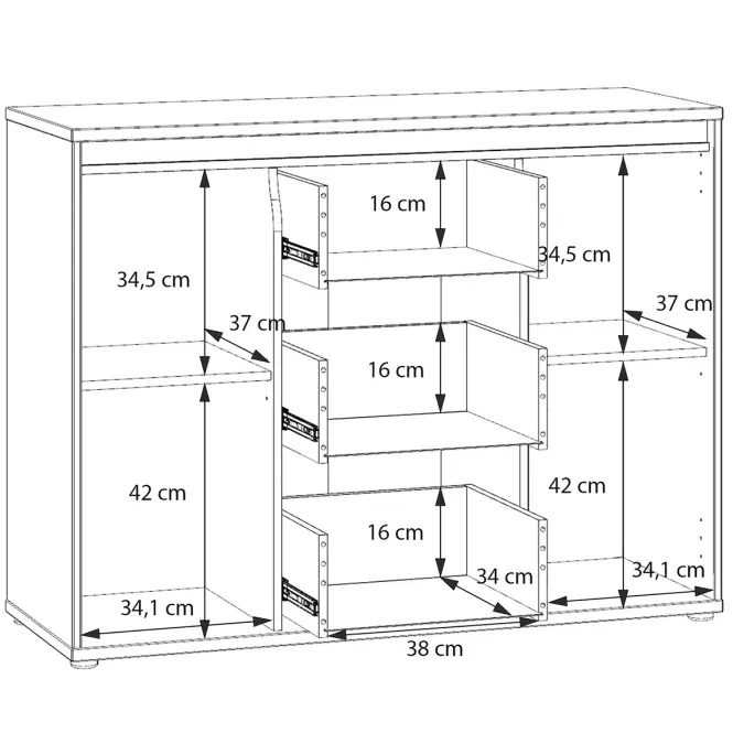 Komoda Mimatte Piesok Avnk231b-M846,8