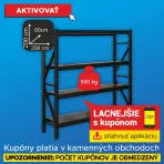 Skladový regál Strong 200x200x60 cm 4 police/500 kg (SK)