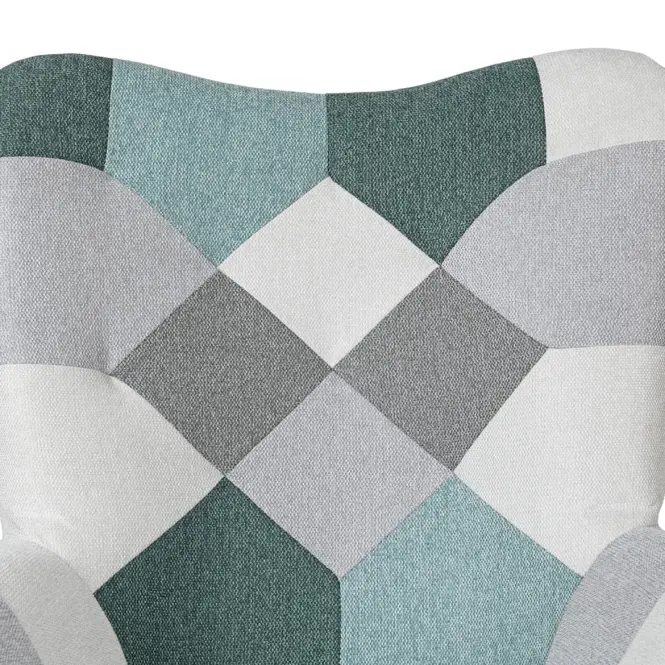 Kreslo Maddie mätový patchwork,5