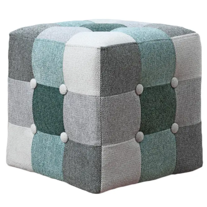 Taburetka Maddie mätový patchwork