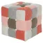 Taburetka Maddie ružová patchwork,2