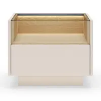 Nočný stolík Hiro Beige G Béžová