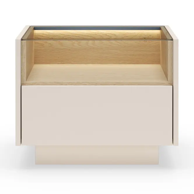 Nočný stolík Hiro Beige G Béžová