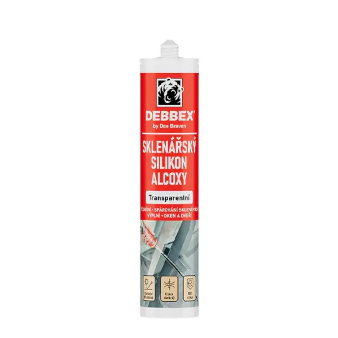 Debbex Sklenársky silikón Alcoxy 280 ml transparent