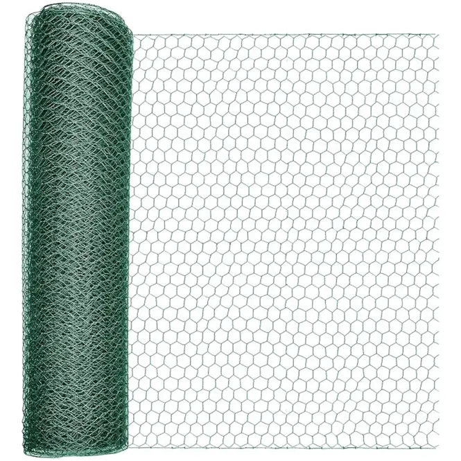 Šesťhranné pletivo 13x13 1x10 m Zn+RAL6005,4