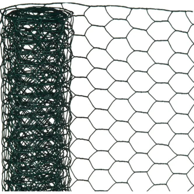 Šesťuholníkové pletivo 13x13 1x10 m zelené