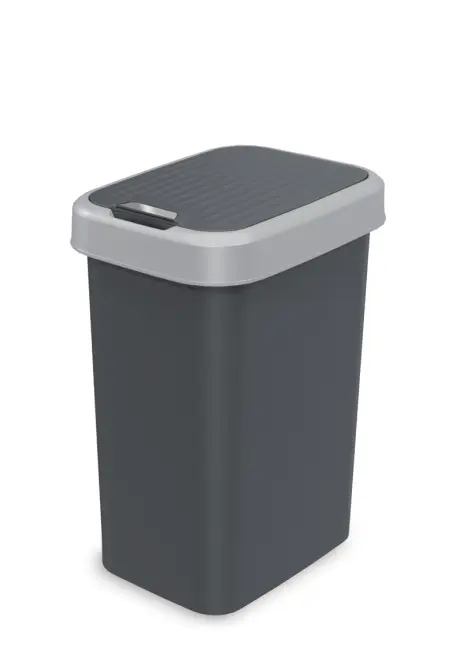 Odpadkový kôš 12l sivý/antracit, 27x22x31,5v