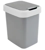 Odpadkový kôš 25l sivý/biely – 33,4x25,6x46v