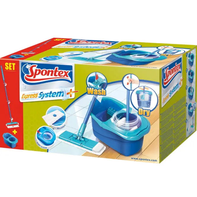 Express systém + rotačný plochý mop s vedrom