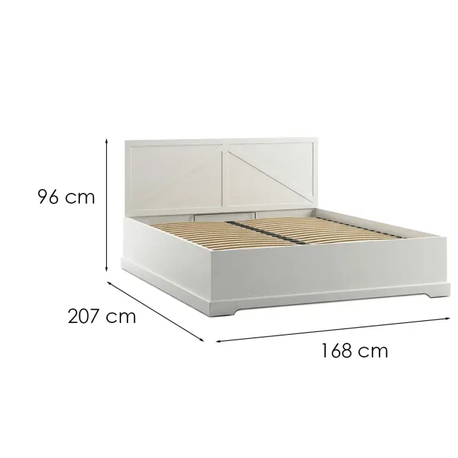 Posteľ Barn L160 Bela Opal,2