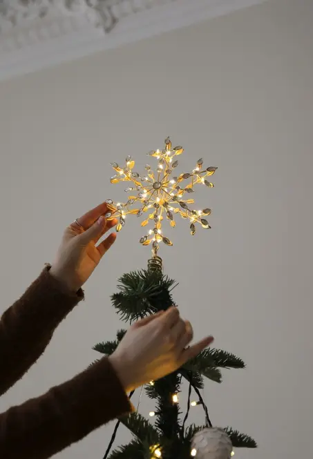 Hviezda na vianočný stromček LED GLINA 706556 WW,2