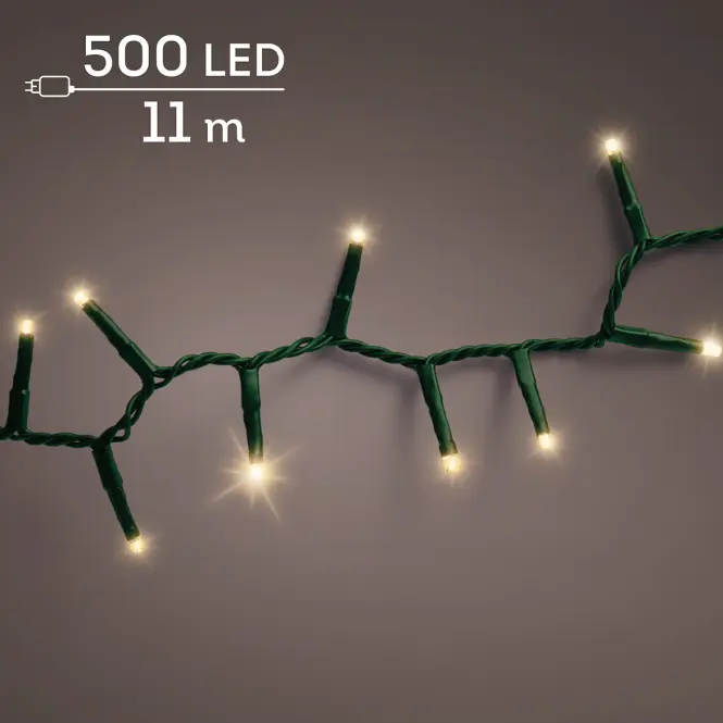 Vianočné svetielka LED 500L 495522 WW ZEW GREEN