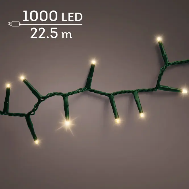 Vianočné svetielka LED 1000L 495524 WW ZEW GREEN