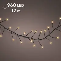 Vianočné svetielka LED 960L 496717 WW ZEW BLACK