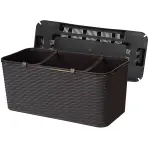 Balkónový kvetináč RATTAN 40cm wenge