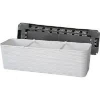 Balkónový kvetináč RATTAN 60CM biely