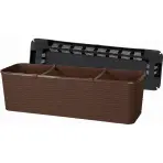 Balkónový kvetináč RATTAN 60CM hnedý