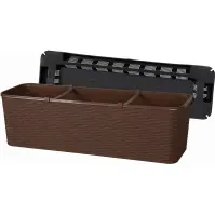 Balkónový kvetináč RATTAN 60CM hnedý