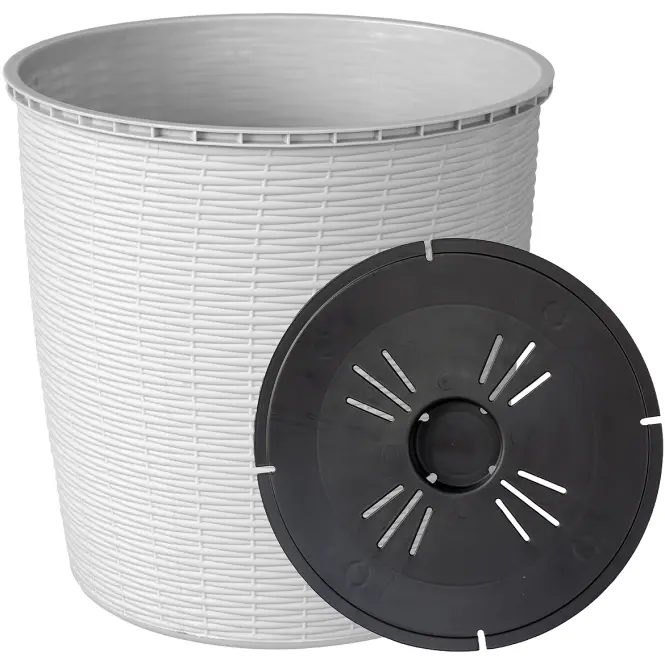 Kvetinač RATTAN 26L biely