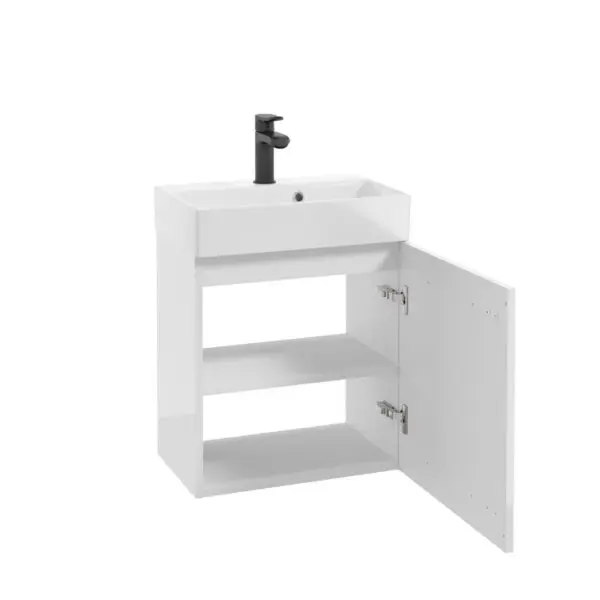 Kúpeľňová skrinka pod umývadlo Faro 50 cm biela