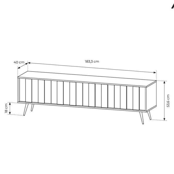 TV stolík Amaro D 183 4d dub dunin,3