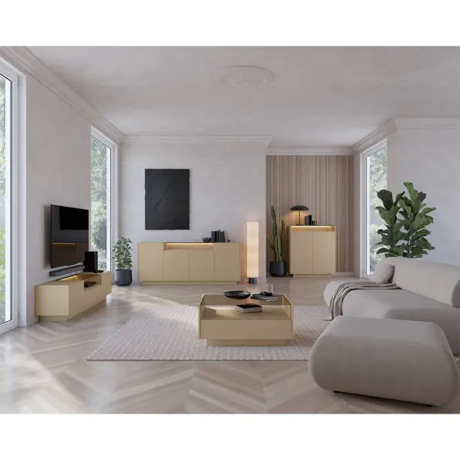 TV stolík Hiro Cocoa E 176 2d1s cocoa