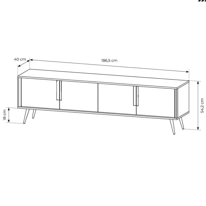 TV stolík Mavera C 186 4d Kašmír,3
