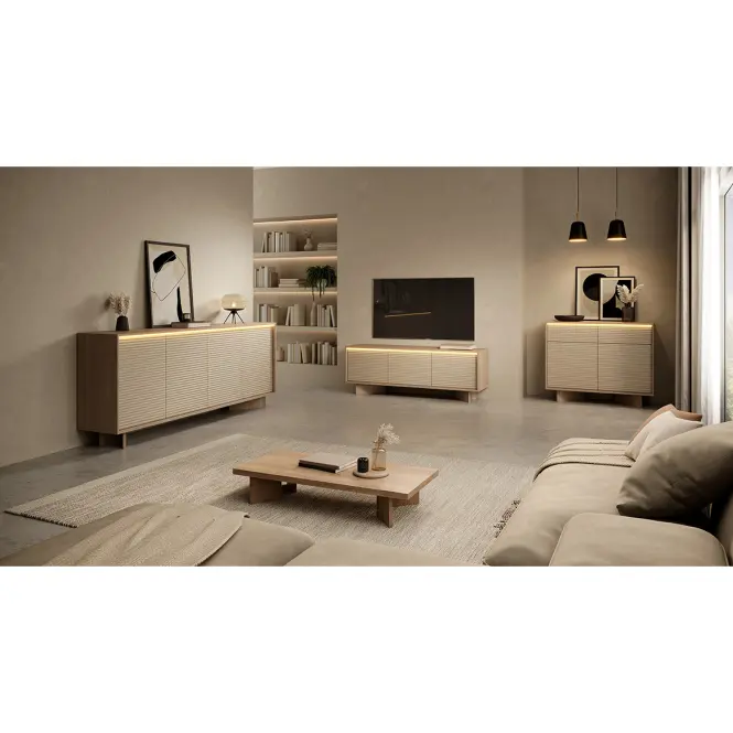 TV stolík Semi E 204 4d cappucino,6