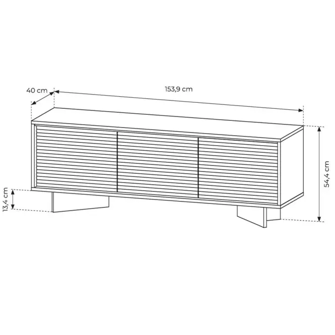 TV stolík Semi F 154 3d cappucino,3