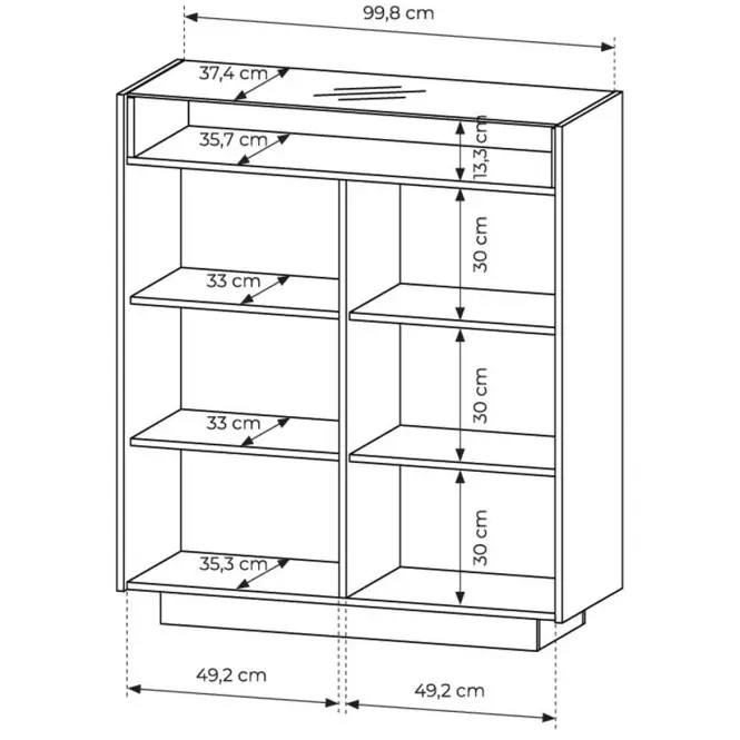 Komoda Hiro A Vysoká 2d Beige,4