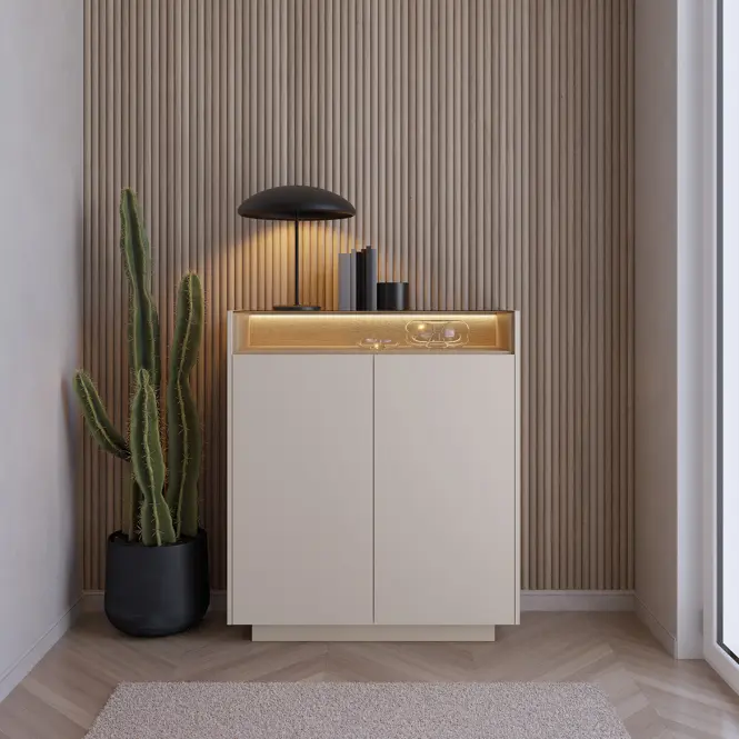 Komoda Hiro A Vysoká 2d Beige,5